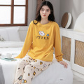 Spring and autumn long-sleeved pajamas female