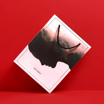 Matt art paper shopping gift bags packaging