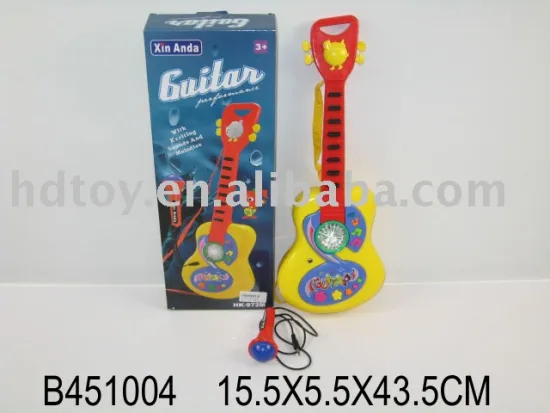 TOY MUSICAL GUITAR W/MIKE