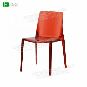 High Quality Acrylic Dining Chairs with Plastic Bases for Living Room