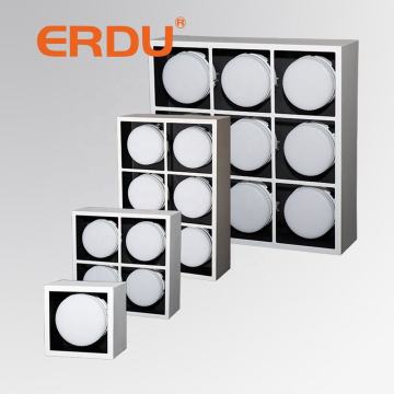 ERDU Square Ceiling Surface Mounted Downlight GX53 Lamp Spotlight LED