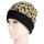 Leopard Print Winter Knit Hat