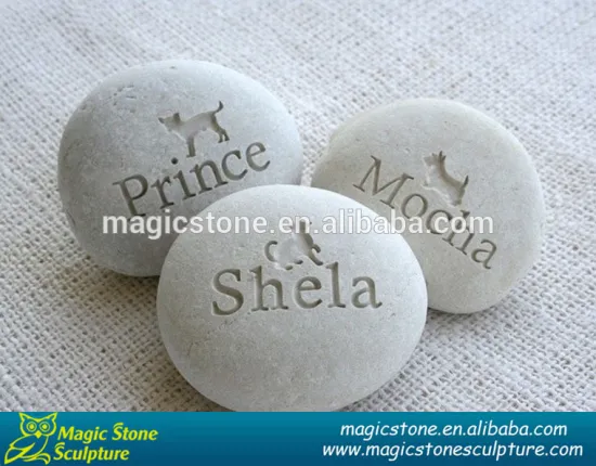 Cheap engraved word stone