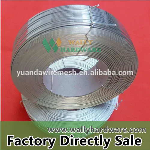 anping factory 2.5x0.5mm galvanized flat iron wire / flat stitching wire/flat wire