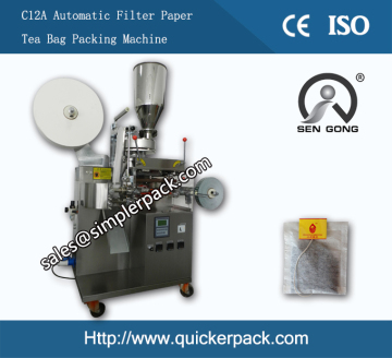 Automatic Filter Paper Tea Bag Packing Machine with Thread and Tag
