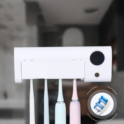 Wall-Mounted Bathroom Toothbrush Holder and Electric Toothbrush Sterilizer Rack
