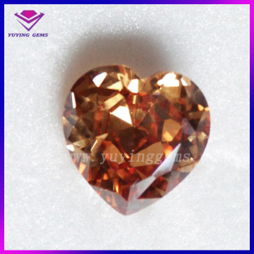 Professional Cut AAA Champagne Colored Cubic Zirconia Loose CZ Gemstone