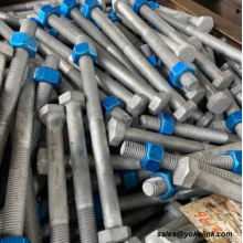 ASTM A325M Hex Heavy Structrual Bolts Blue A194 2H Nuts