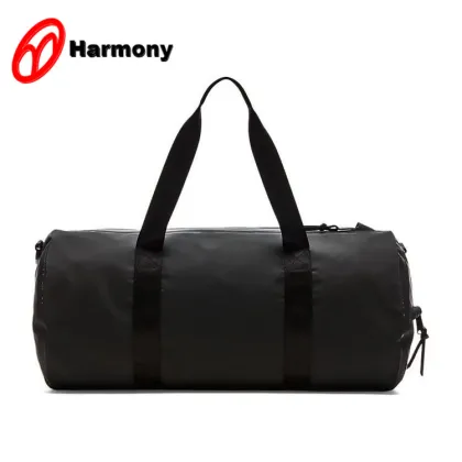 Cheap promotional black tarpaulin waterproof travel bag