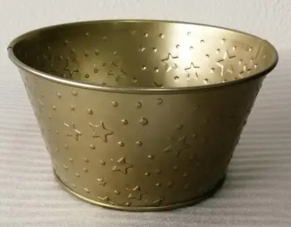 Golden stamping flower bucket