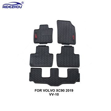 Full Set Anti-slip Universal Car Floor Mats Latex Mats for VOLVO XC90 2019 with LOGO