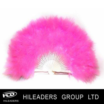 Hot Sale Hot Pink Turkey Feather Fan For Party