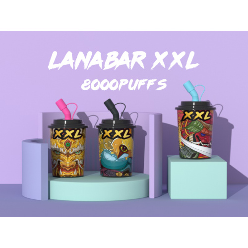 일회용 vape 컵 lanabar xxl 8000 모든 맛