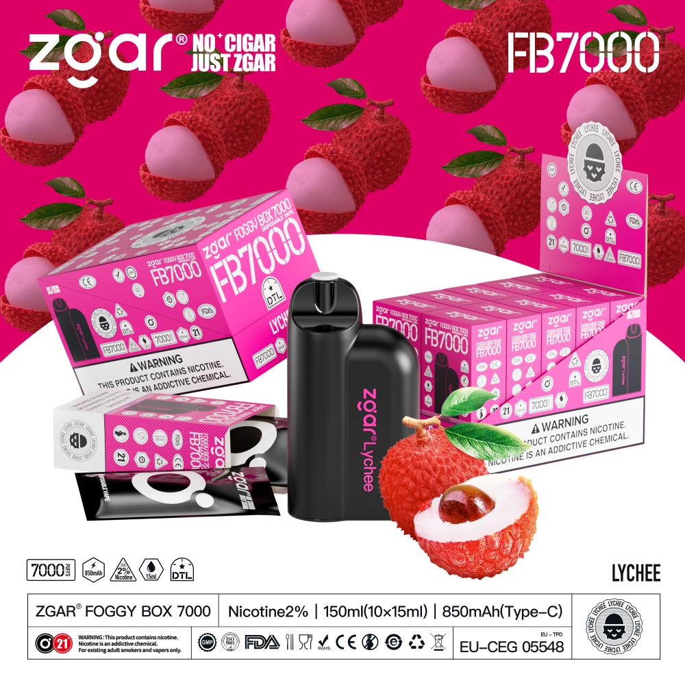 Zgar Foggy Box 7000 سجائر إلكترونية vape