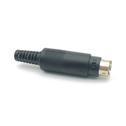 Male Mini DIN Plug Connector S-video Adapter