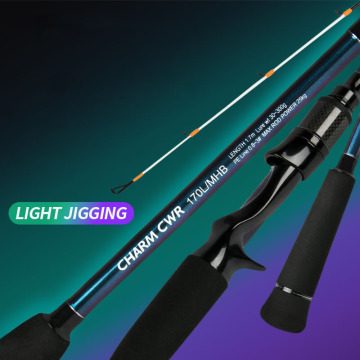 LETOYO CHARM CWR Light Jigging Rod 1.7m L Power 2 Section Ultralight Baitcasting Rod