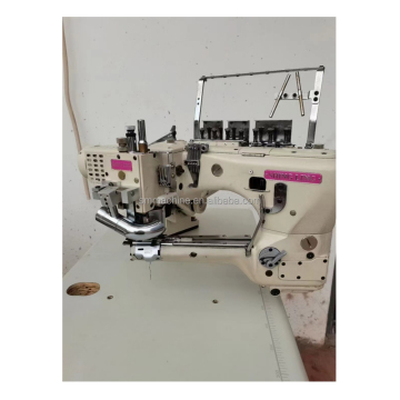 استخدام Shing Ling 4 Needle 6 Thread Feed Off Arm Cylinder Bed Machine Industrial Machine للبيع الساخن