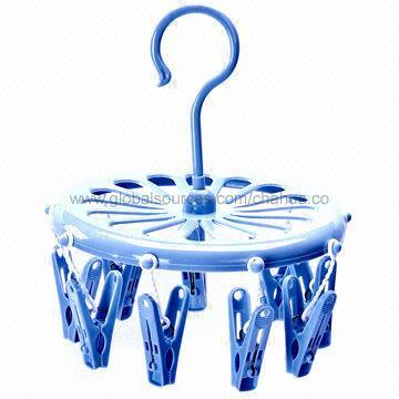Plastic Sock Hanger with 9 Pegs