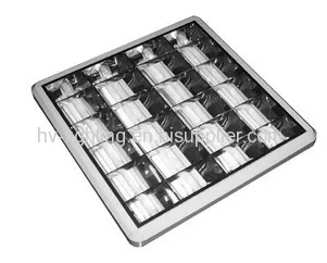 Grille Lamp 4x18w Recessed T8 