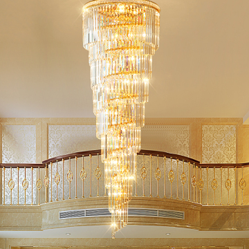 Multi Layers Modern Crystal LED Chandelier for AC 110V/220V - Staircase & Hotel Lobby Lighting