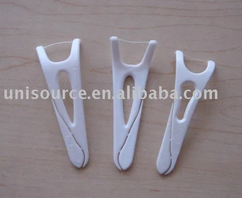 Dental floss with floss picks