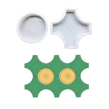Flexible Shape Plastic Paver Mold for Concrete Tiles