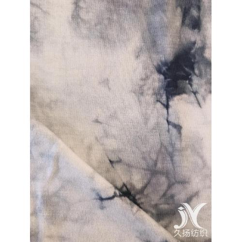 White Tie Dye Rayon Sp Jersey Fabrics