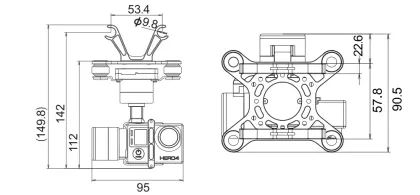 Zhiyun Z1 TINY2 3 Axis Gopro Aerial Gimbal