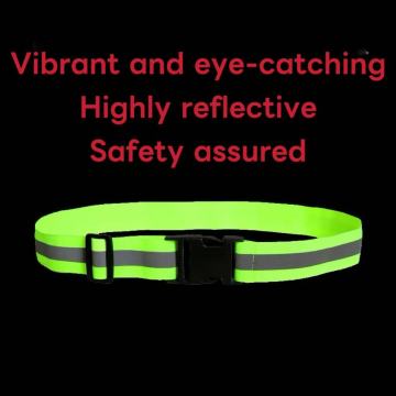 Wide High-Visibility Reflective Elastic Waistband