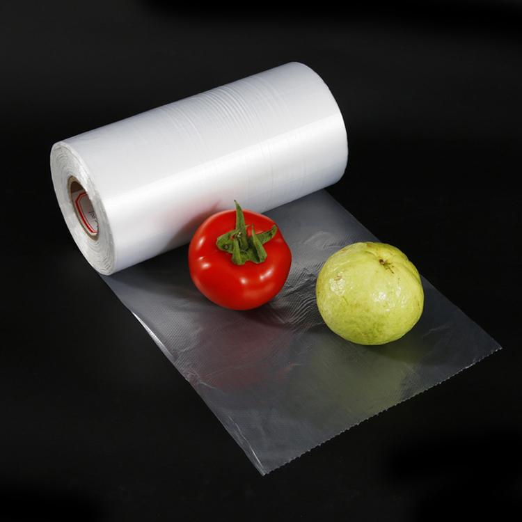 Custom Pe Embossed Transparent Sealer Bag Roll To Food Packaging