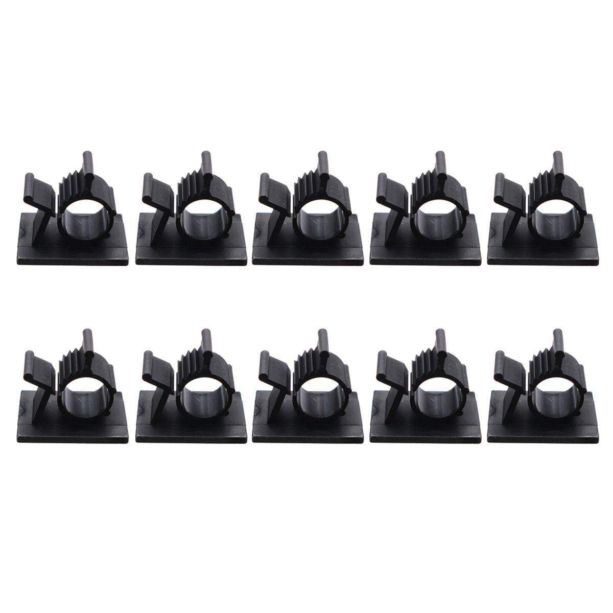 10pcs Cable Clips Adhesive Cord Management Wire Fixing Clamp Clip Desk Wire Clip Holder USB Cord Clip Organizer Clamp Fasteners