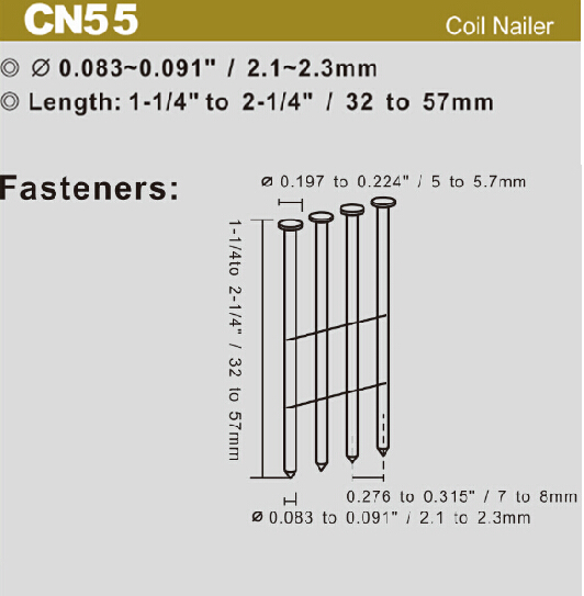 Crate, Pallet & Box Assembly Siding,decking and sheathing Industrial Coil Nailer