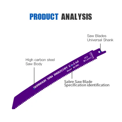 High carbon steel curved saber saw