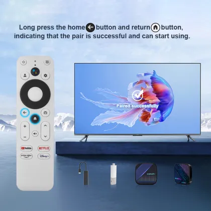 Google TV Compatible New Voice Remote Controls for H96 Max HAKOPRO, MECOOL, and SKYWORTH