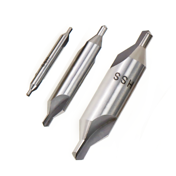 HSS Double Ended Center Drill Bits Set - 1/8" to 1/2" for CNC Machining