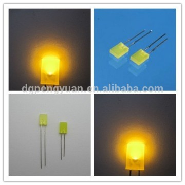 widely usage hot prices yellow diffused 257 led diode