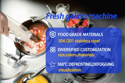 Famous Freshnow Cafe Fabbri Certified Gelato Pozzetti Display Maker