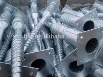 Tianjin galvanized screw pile for solar panel mounting