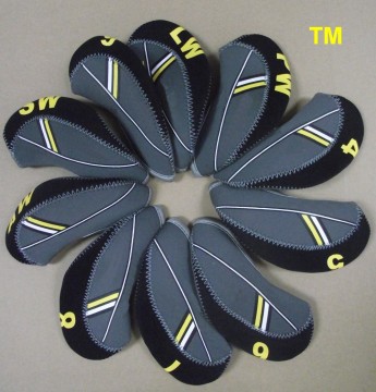 Dark Grey Golf Iron Headcover for Club Head