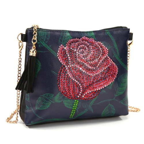 Butterfly Flower Leather Chain Bag Broderi
