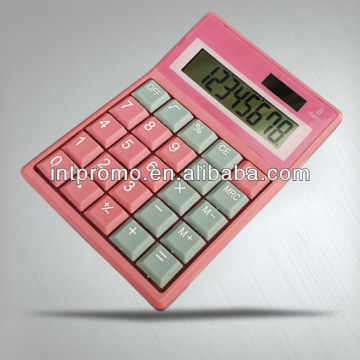 8 digits Middle size office use desktop dual power computer key calculator