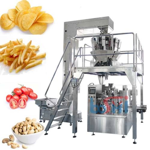 Автоматическая машина для упаковки сахарной пудры в кофейные зерна в пакеты с застежкой-молнией