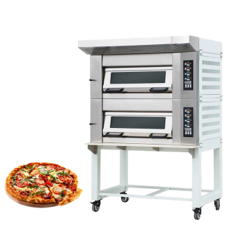 Roti Gas Elektrik Perindustrian dan Komersial Ketuhar Baking untuk Dijual: 1-3 Lapisan Dek Oven untuk Penggunaan Bakery