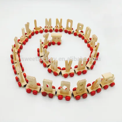 Alphabet train wooden train educational combinations train toy