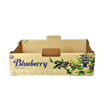 Custom Printed Corrugated Cardboard Display Tray for Fruits and Vegetables