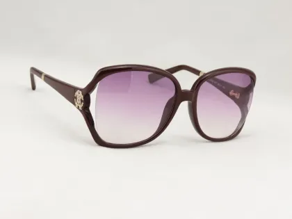 Wine Red Acetate Frame Red Gradient Resin Lens Roberto Cavalli Sun Glasses Rc 504s 66t