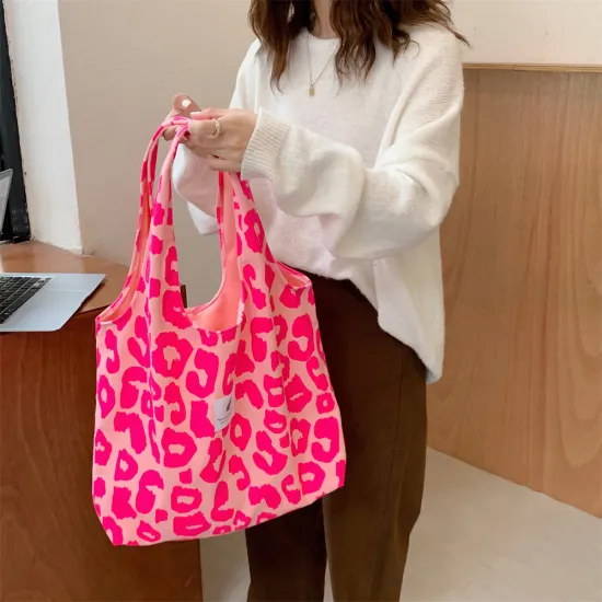 Customized Designer Eco Large Canvas Shoulder Shopping Bag