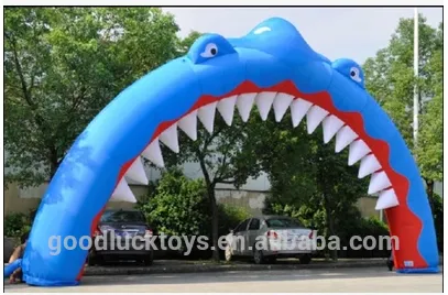 inflatable shark arch