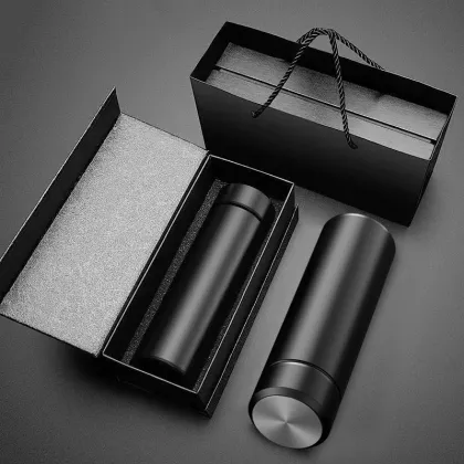 Smart Insulated Cup with Temperature Display, 500ml, Stainless Steel Vacuum Flask