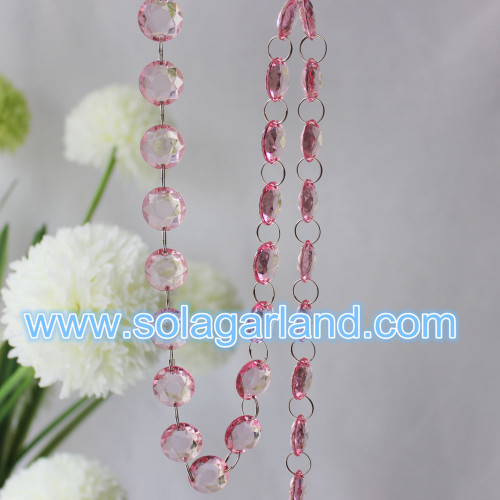 Acrylic Crystal Clear Hanging Bead Garland Chandelier